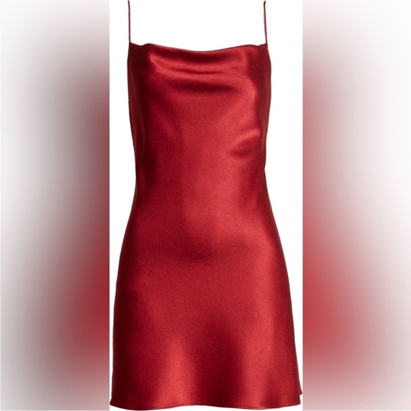 NWT Alice + Olivia Harmony Draped Slip Mini Dress Size 0 - Picture 3 of 13